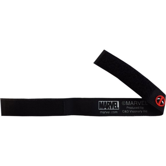 Marvel Comics' Deadpool Mask Logo Embroidered Wristband - Picture 3 of 3